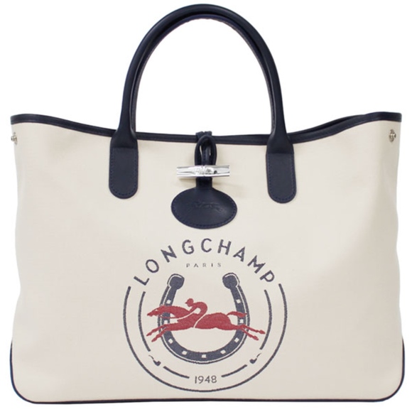 longchamp canvas tote